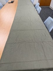 Olive Green Herringbone 5yd x62” Cotton Fabric