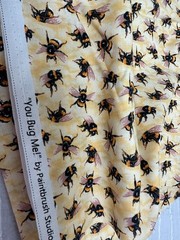 You Bug Me Bumble Bee Fabric Paintbrush Studio Bees Honeycomb Cotton 3/8 Yard