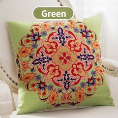 2 PCS Boho Ethnic Throw Pillow Case Linen Cushion Cover Sofa Bed Home Decor