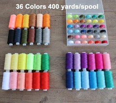 72 PCS Sewing Thread Assortment, 36 Color for Multicolor