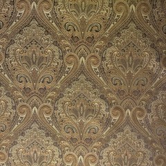 Fabric By The Yard Brown and Gold Brocade Royal Victorian Tapestry Upholstery