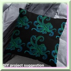 Ocean Theme Fabric 36×59 Inches for Sewing and Crafting
