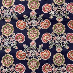Vintage 60s 70s Translucent Mod Gothic Floral Specialty Fabric 86×45”