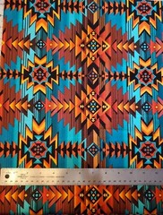“Desert Dream” In Turquoise•Southwest Blanket Fabric-Cotton•1yd•BTY•GORGEOUS!