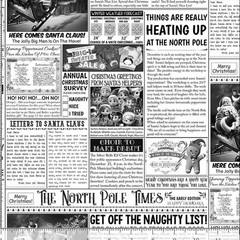 The North Pole Times Newspaper-Timeless Treasures-BTY-Christmas Eve