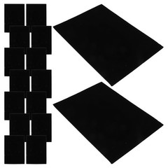 20 Pcs Adhesive Flocked Fabric Diy Self-adhesive Peel and Stick Cloth