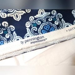 Ty Pennington Impressions Home Decor Fabric SATY-004 DELHI Blue 2 yards