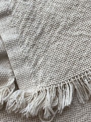 Heavy Weight Organic Cotton Open Weave Fabric By 2 Yards,Undyed, Wide Width