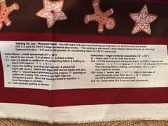 New Baking Up Joy Holiday Fabric & Placemat Kit Shabby Fabrics Wilmington Prints