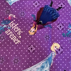 Sisters Forever Frozen Anna Elsa Purple Dot Snowflake Springs Creative 1.8 Yards