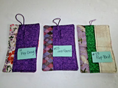 Tea Wallet, Tea Bag Wallet, Small Item Wallet or Holder, 4 Pocket, Handmade