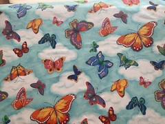 Fabric Blue Sky Butterfly 44”x 446”By Cranston print work 315