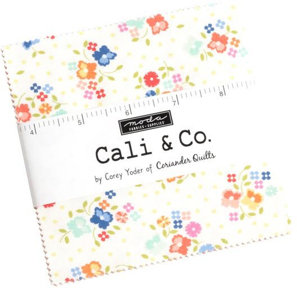 Moda CALI & CO. Charm Pack, 100% Cotton 5-inch Precut Squares (42 pcs)