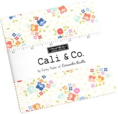 Moda CALI & CO. Charm Pack, 100% Cotton 5-inch Precut Squares (42 pcs)