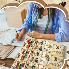 60 Pcs 10×10 Inch Butterfly Fabric Squares Quilting Precut Patchwork DIY Bundle