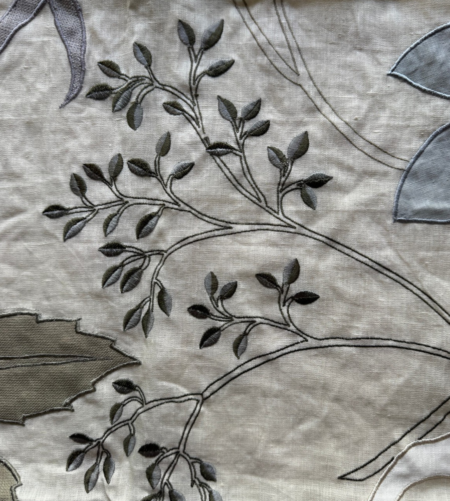 Groundworks Brewster Flora Designer Fabric Remnant 24” x 24”