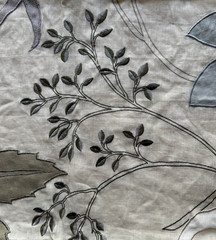 Groundworks Brewster Flora Designer Fabric Remnant 24” x 24”