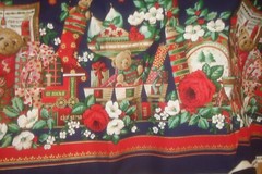 1 of 10 yds Concord Fabric Kesslers CHRISTMAS Double Border Quilt Craft 59″w
