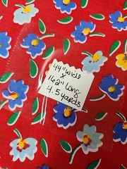 44″ X 4.5yds Red Multicolor Floral Flowers Cotton Sewing Craft Quilting Fabric