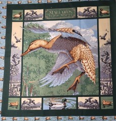 Mallards In The Marsh Large Duck Quilting Bundle W/ Panel And 2 Matching Prints