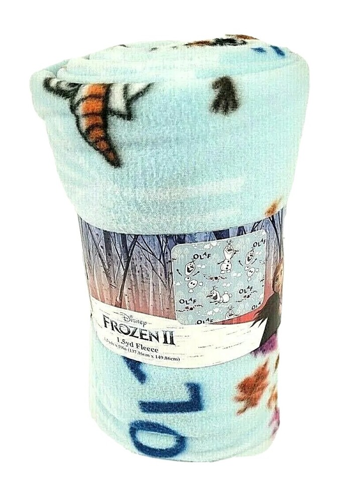 Disney Frozen II Olaf Toss 1.5 Yd. x 59″ Fleece Fabric Craft Hobby
