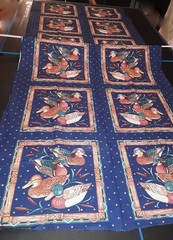 Duck Fabric Panels 12 Springmaid Southwestern VTG Mallard Wood 2 3/4 yrds x 45″w