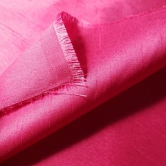 FUSCHIA ROSE PINK FAUX SILK POLY DUPIONI FABRIC 58″ BUBBLEGUM 90s PINK