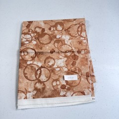 northcott quilting cotton fabric abstract circles brown cafe culture 24489 18×43