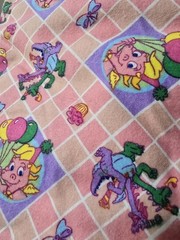 Vintage 2002 Dragon Tales Fabric 5+ Yards Sesame Workshop