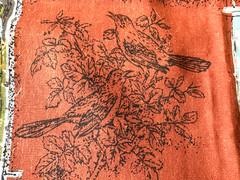Vtg House ‘N Home Fabrics Screen Print #191A Ducks & Birds 1 Yd 34.5 In X 44” W