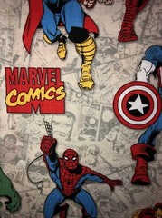 Marvel, Hulk, Iron Man, Spiderman Cotton Fabric 1/2 Yard (18 By 44”) New