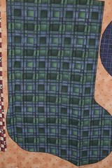 T2/3 70″L x 44″W MM Fab Good Tidings Christmas Stocking Fabric Panel x2 whole/pc
