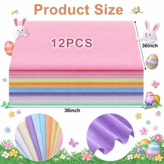12 Pcs 36 x 36 Inch Large Felt Fabric Sheets by The Yard 1.2 mm Soft Craft Fe…