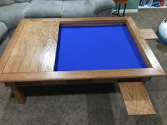 Gaming table top cover, neoprene sponge rubber,4way stretch nylon/both sides,5mm