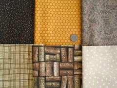 30 BROWN Yellow TAN Orange Fat / Long Quarter Quilt Fabric Bundle Lot