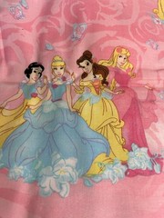 Disney Princess Fabric Pink Quilt Cotton 2 Yards x 44 Cinderella Aurora F71