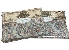 2 Louis Nichole Vintage Fabric By The Yard Paisley Pompadour 45 x 108 In each