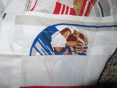 4 pcs Vintage JC Penney NFL Football Sports Team Logo FABRIC Curtains 54×42
