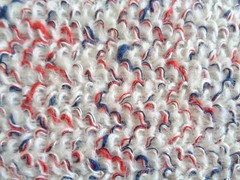Bouclé Fabric 2 Yard Piece 58″ Width Remnant Red White Blue Boucle Decor Jacket