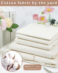 Breathable Cream Cotton Muslin – 10 Yards by 59 Inches for Quilting & Apparel