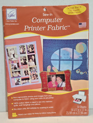 June Tailor Sew-In Computer Printer Fabric 10 white sheets 8.5″x11″ 100% cotton