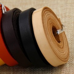 8/10/12mm Real Genuine Leather Cord Strap Rope String Fabric Material DIY
