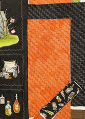 2.75 yds Salem Quilt Show HALLOWEEN fabric Meg Hawkey Witch Panel potions kit