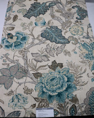 Kravet Basics Fabric Remnant 36″x25″ Pattern “Bagary” Color Blues Greys