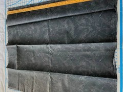 SPECIALTY FABRIC: 1-2/3 yds x 36″ wide of “VOLCANIC LIGHTNING” on Bk. Taffeta