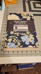 Better Homes & Garden 100% Cotton 72 x 45 Precut Fabric Flower Garden Blue