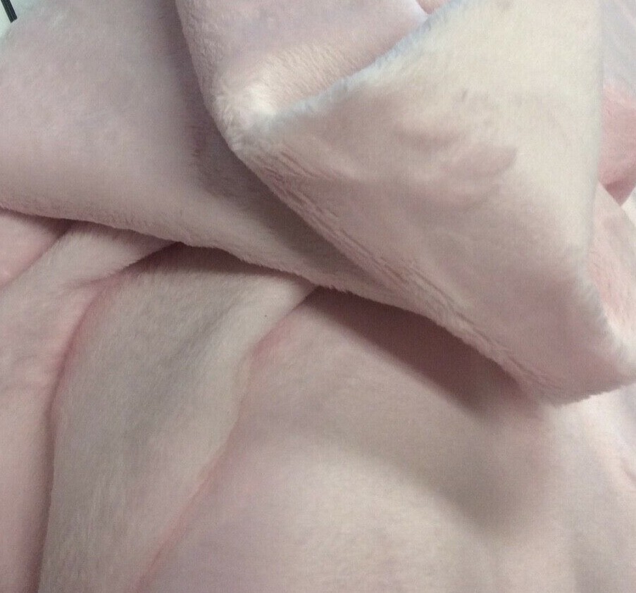Shannon Fabrics Kozy Cuddle Solid #C3 Baby Pink- 36″W X 50″ L