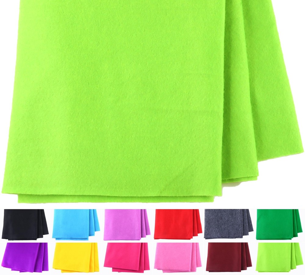 1 Yard Soft Felt Fabric 36×54 Inch 1.4mm Thick Light Green DIY Sewing