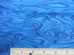 OOP Hoffman Cotton Fabric ~ The Painted Desert Blue Wood Grain ~ BTHY