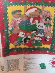 VTG Stunning 14 Christmas Quilting ,Cats,Bear Pillow Shirt LG Appliqués Fabric